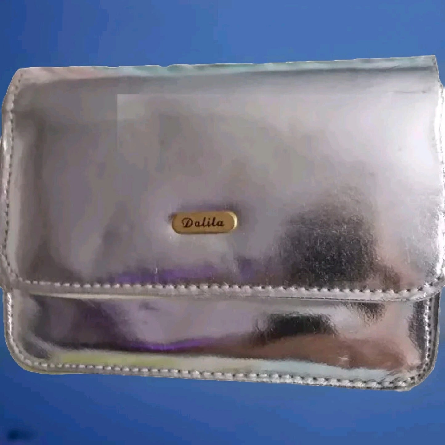 Dalila Clutch Purse - Silver Mini Handbag/Clutch bag