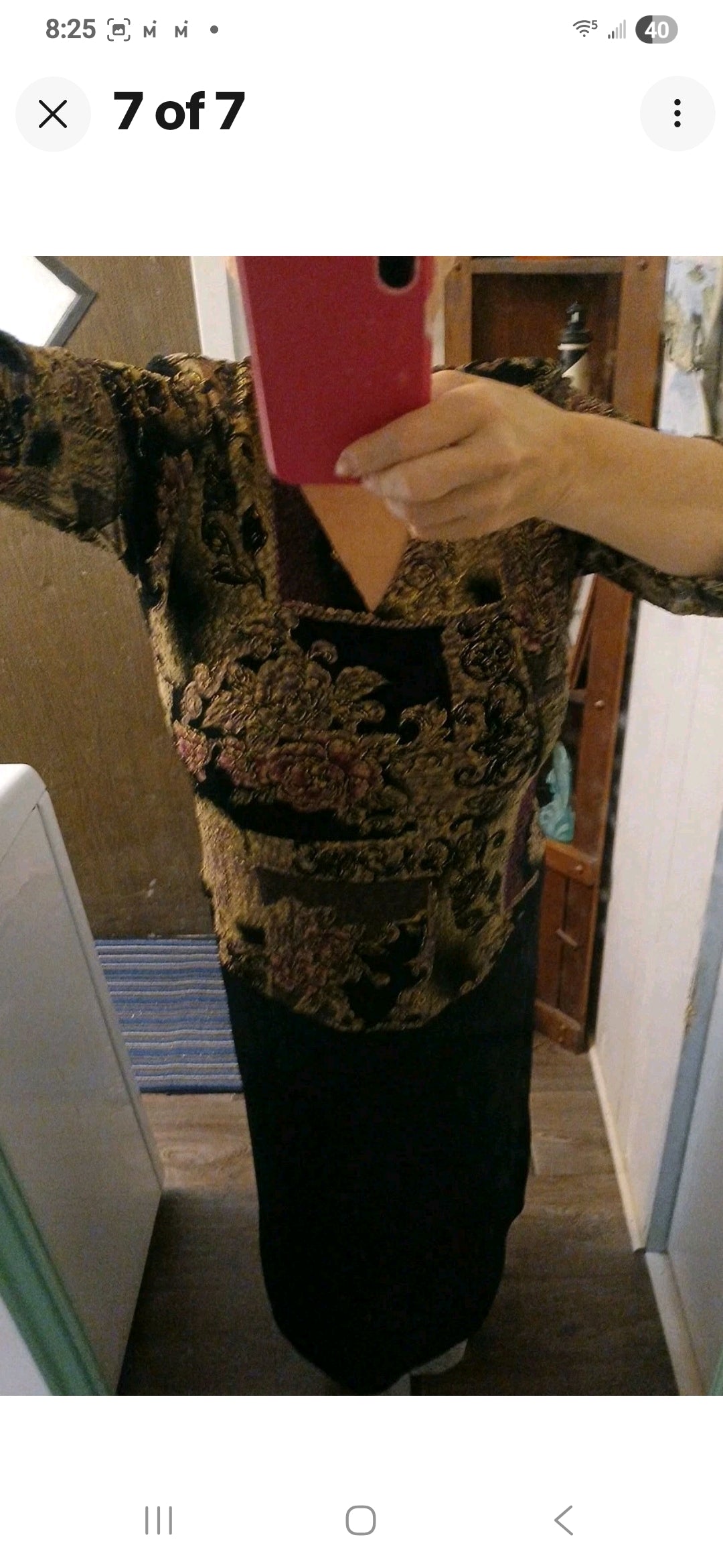 Women's Slimming Dress Connection Apperal - Size 12 black with gold accents