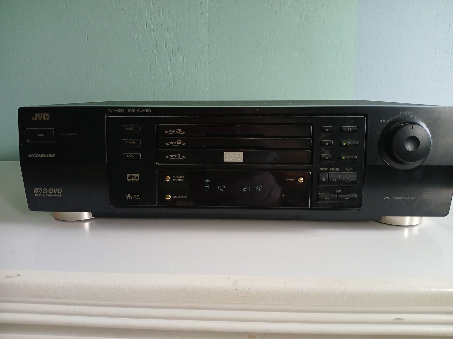 JVC XV-M555BK 3DVD , VIDEO CD/CD MULTI Disk Player