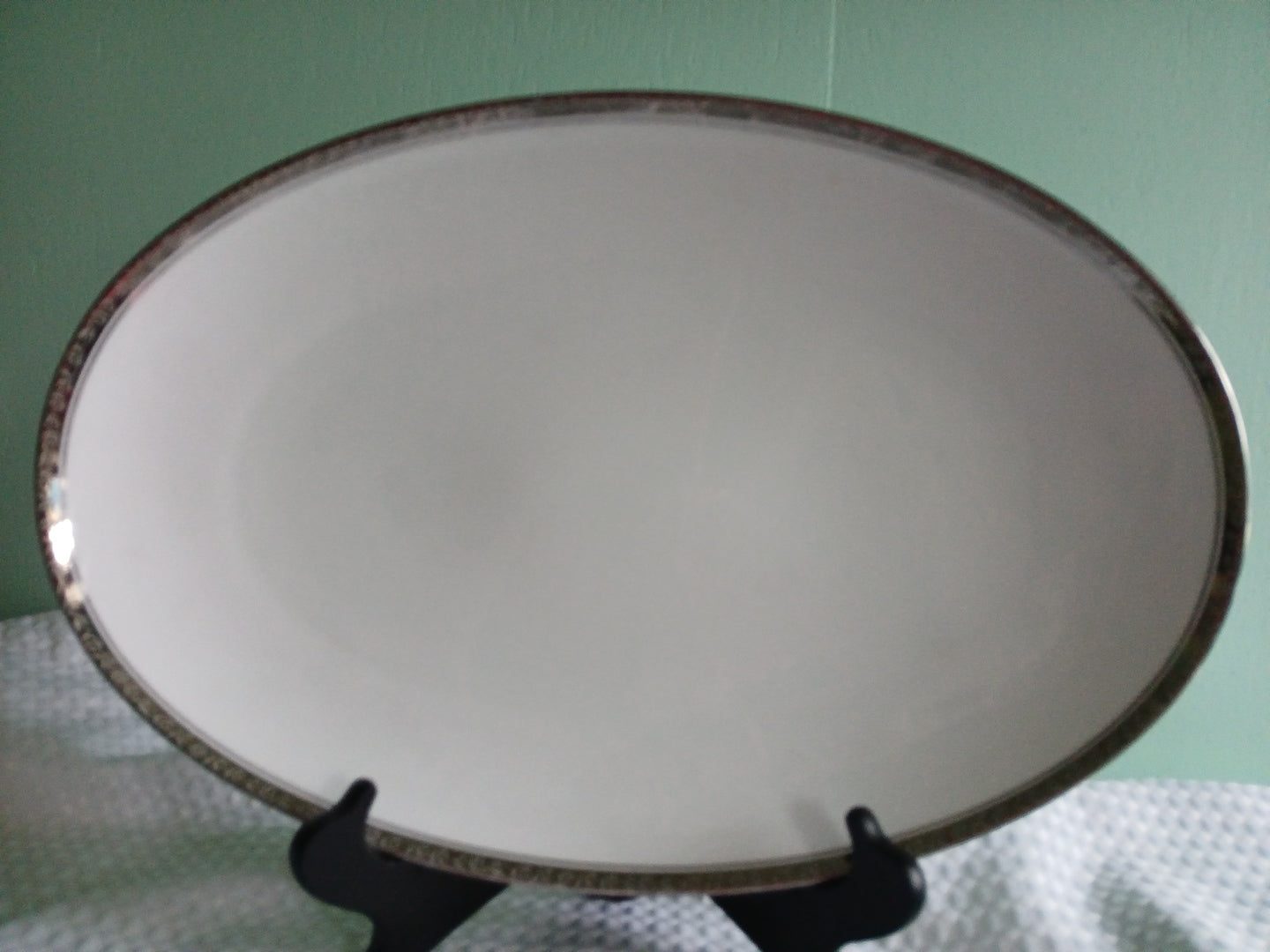 16" Serving Platter Noritake SILVESTER 6340 Japanese Fine China. Floral trimmed