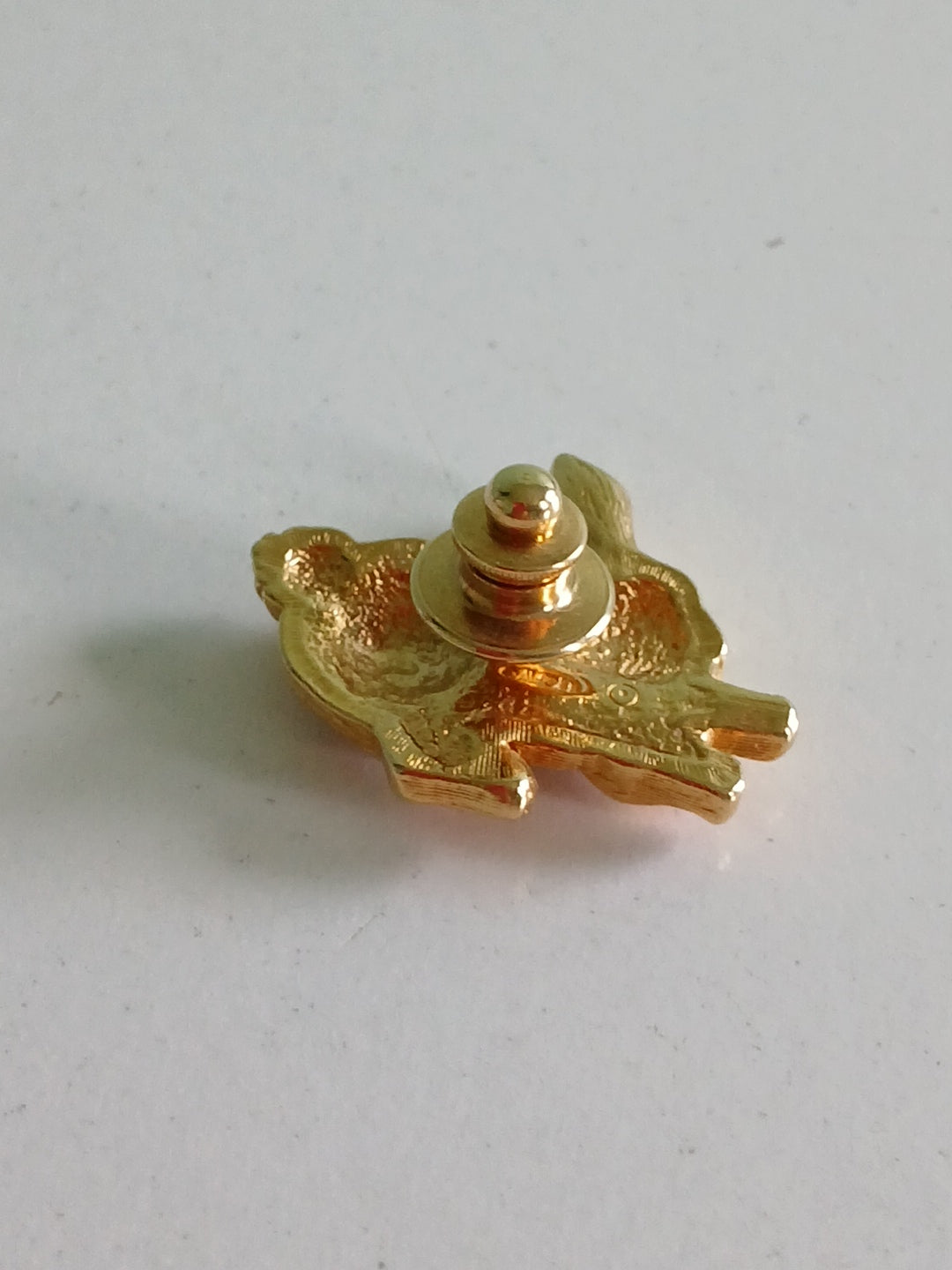 Bunny Brooch Gold Plated - Rhinestone Vintage Pin