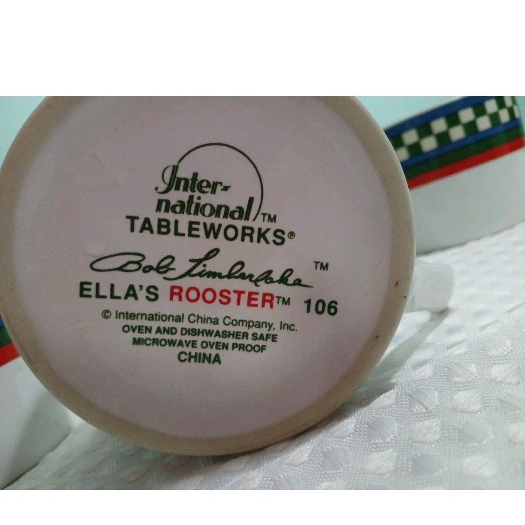 Ceramic plate with 'International Tableworks' branding on a white background