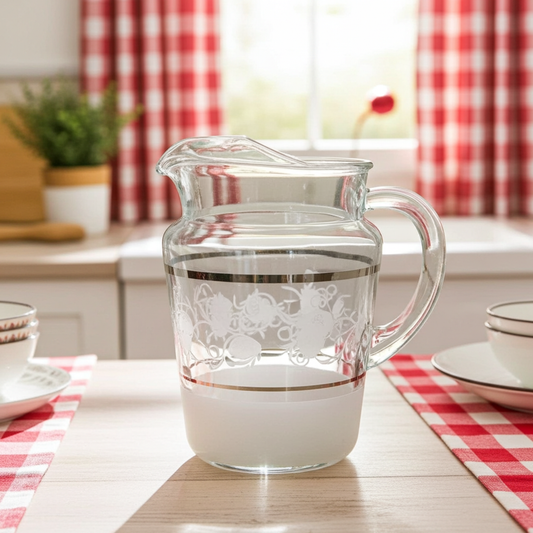 1/2 Gal Glass Pitcher with Ice Lip