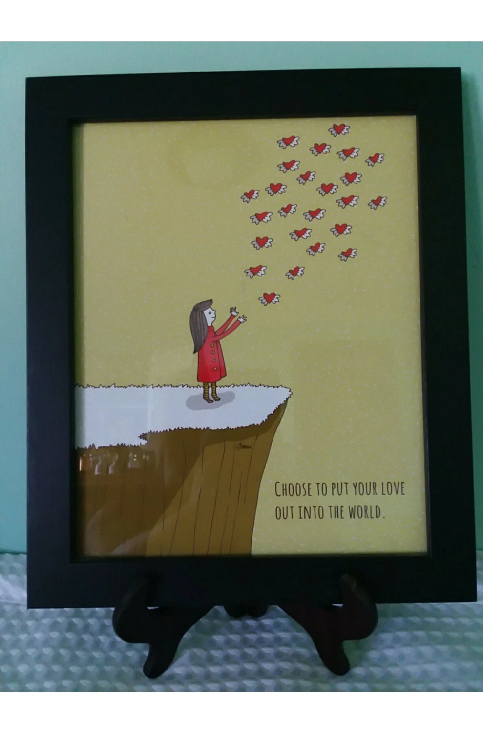 Hearts Framed Art by Tami Boyce