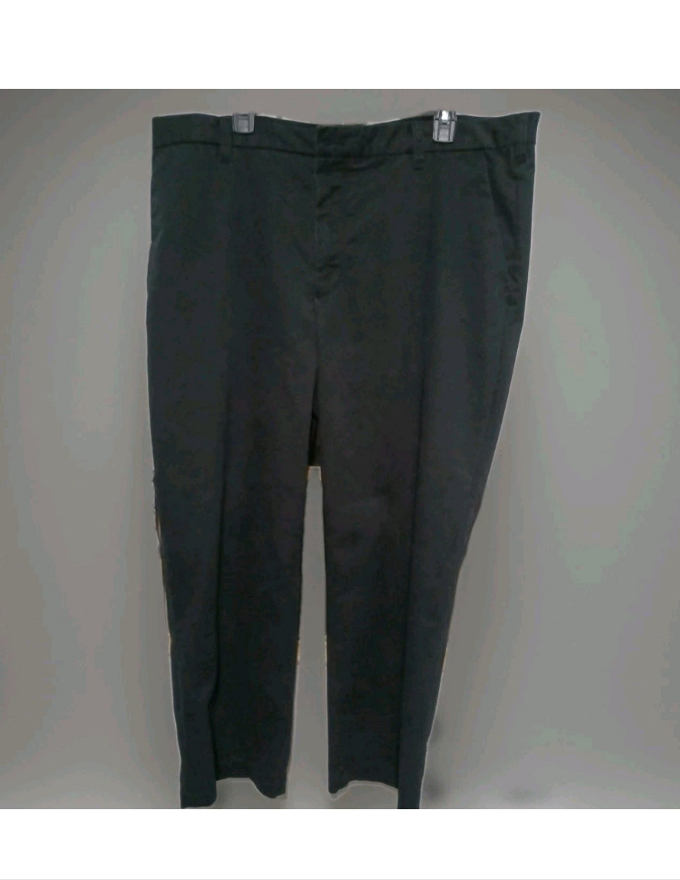 Black pants on a white background