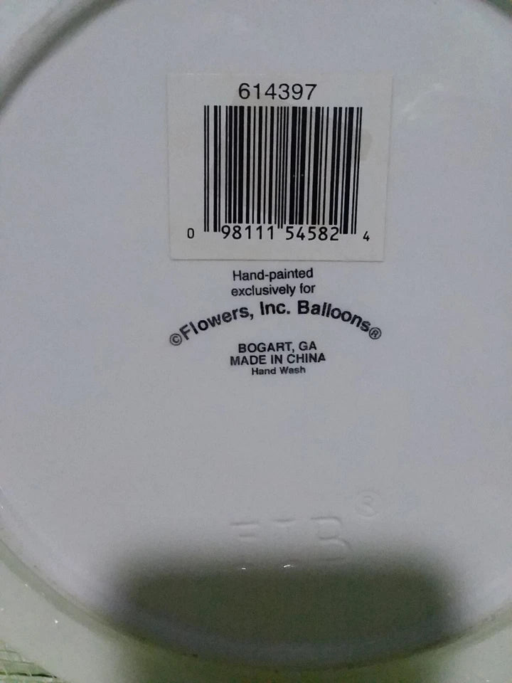 back of a plate  made in china 
