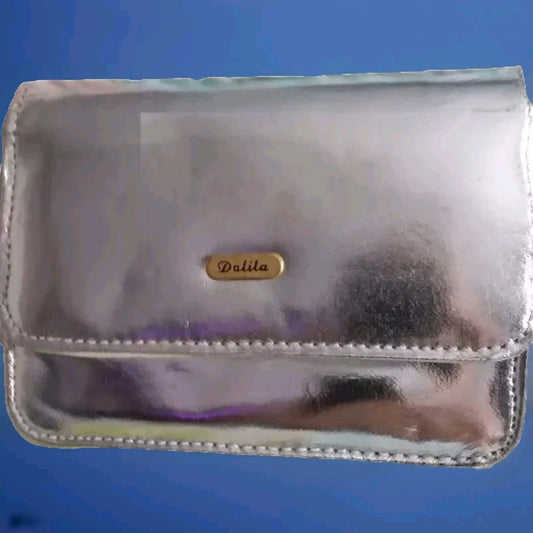 Dalila Clutch Purse - Silver Mini Handbag/Clutch bag