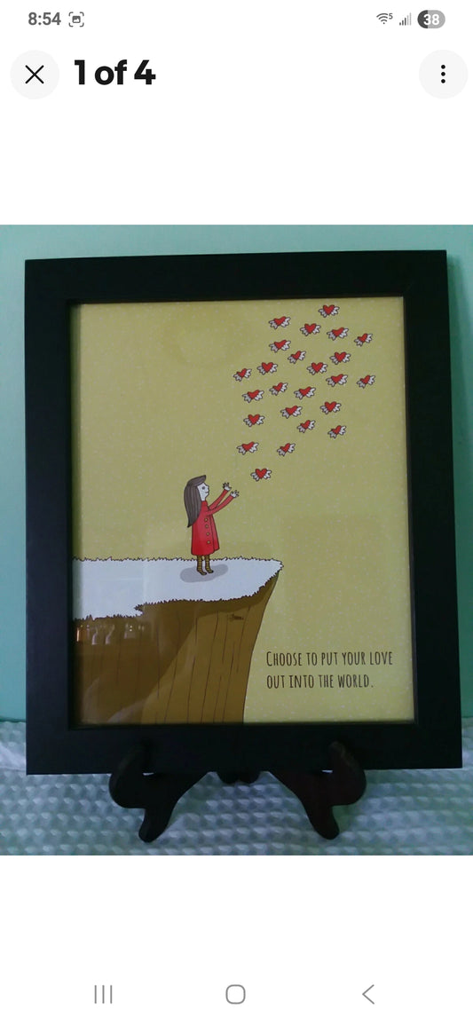 Hearts Framed Art by Tami Boyce