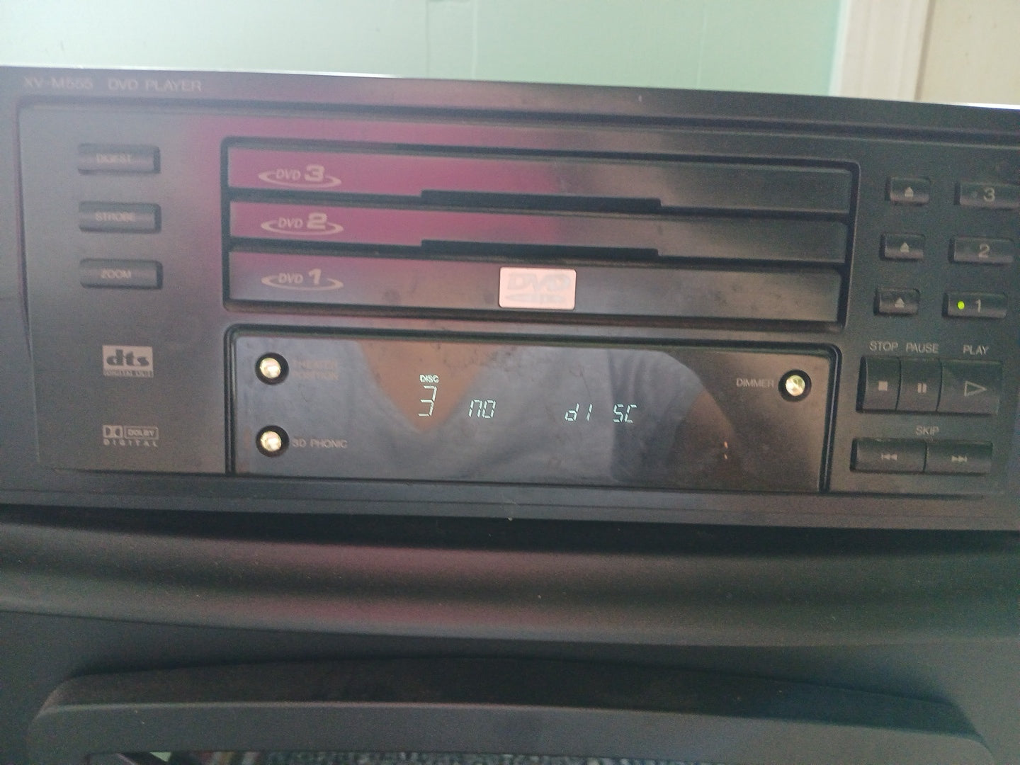 JVC XV-M555BK 3DVD , VIDEO CD/CD MULTI Disk Player