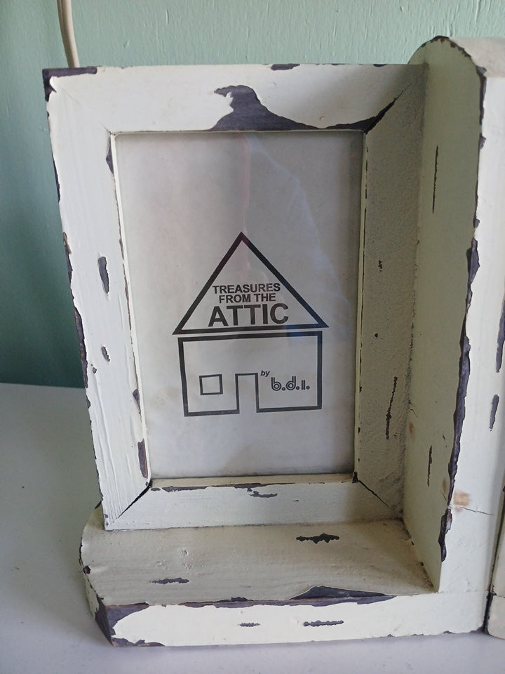 Distressed Farmhouse Shabby Chic White Picture Frames - Distressed -4x6