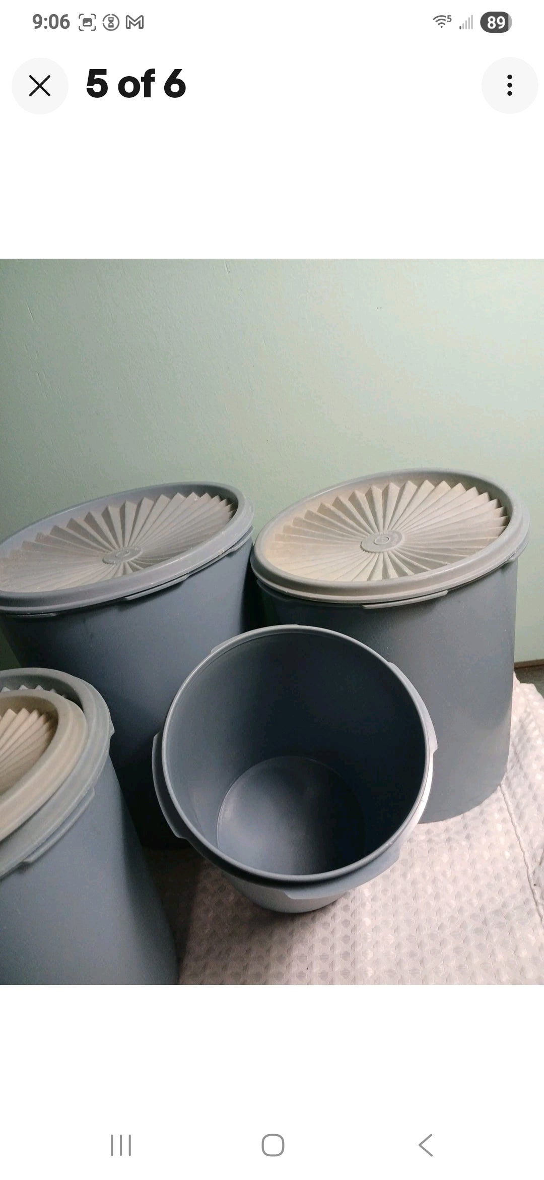 Vintage Tupperware Nesting Canisters Set of 4