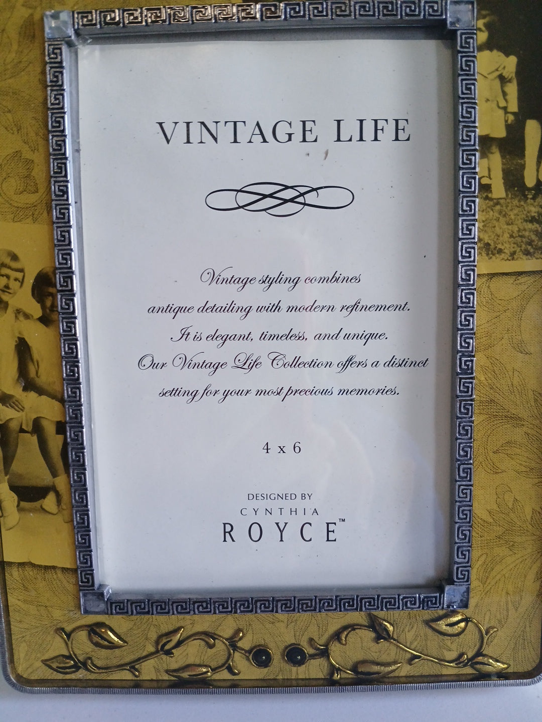 Vintage Life Metal 4x6 Picture Frame By Thompson- Sisters Theme