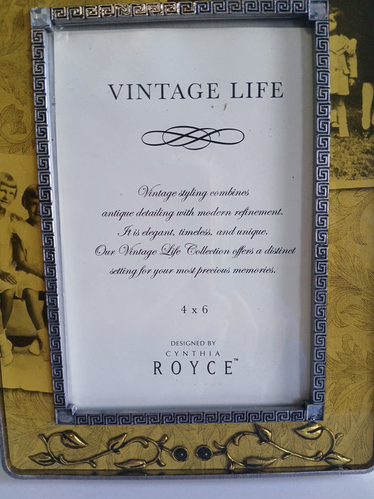 Vintage Life Metal 4x6 Picture Frame By Thompson- Sisters Theme