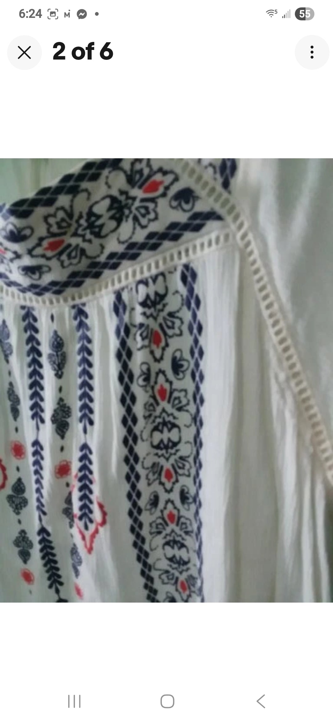 Embroidered Ladies Blouse XL Country Girl Style