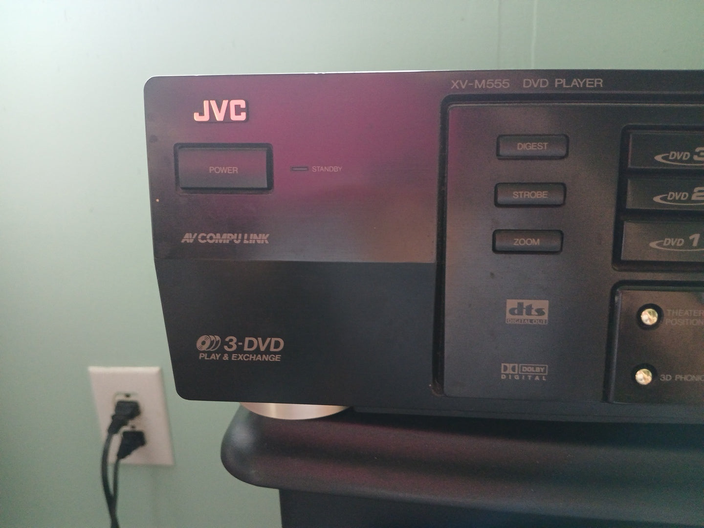 JVC XV-M555BK 3DVD , VIDEO CD/CD MULTI Disk Player