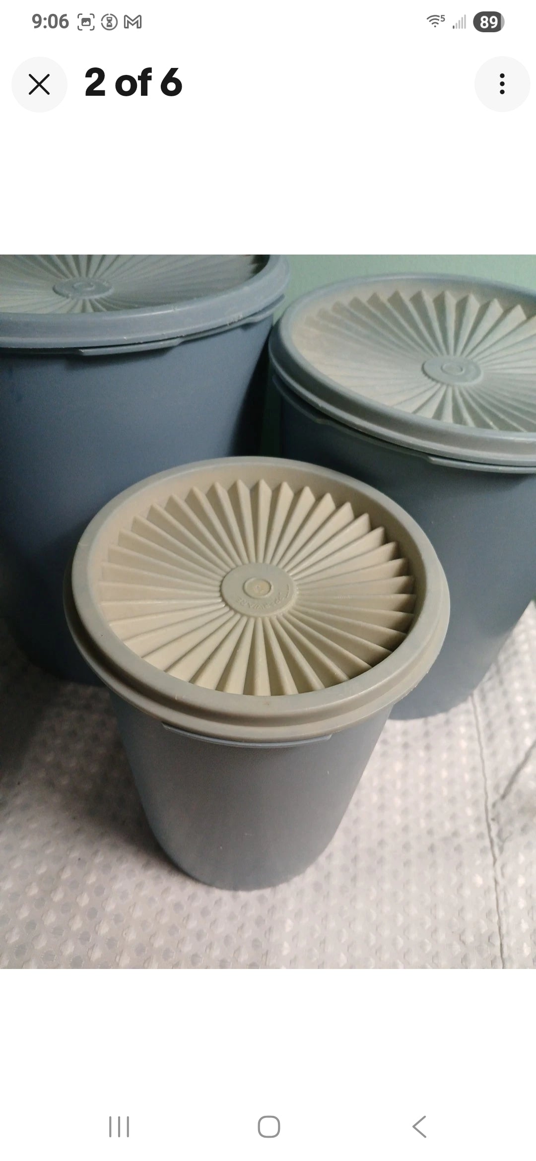 Vintage Tupperware Nesting Canisters Set of 4