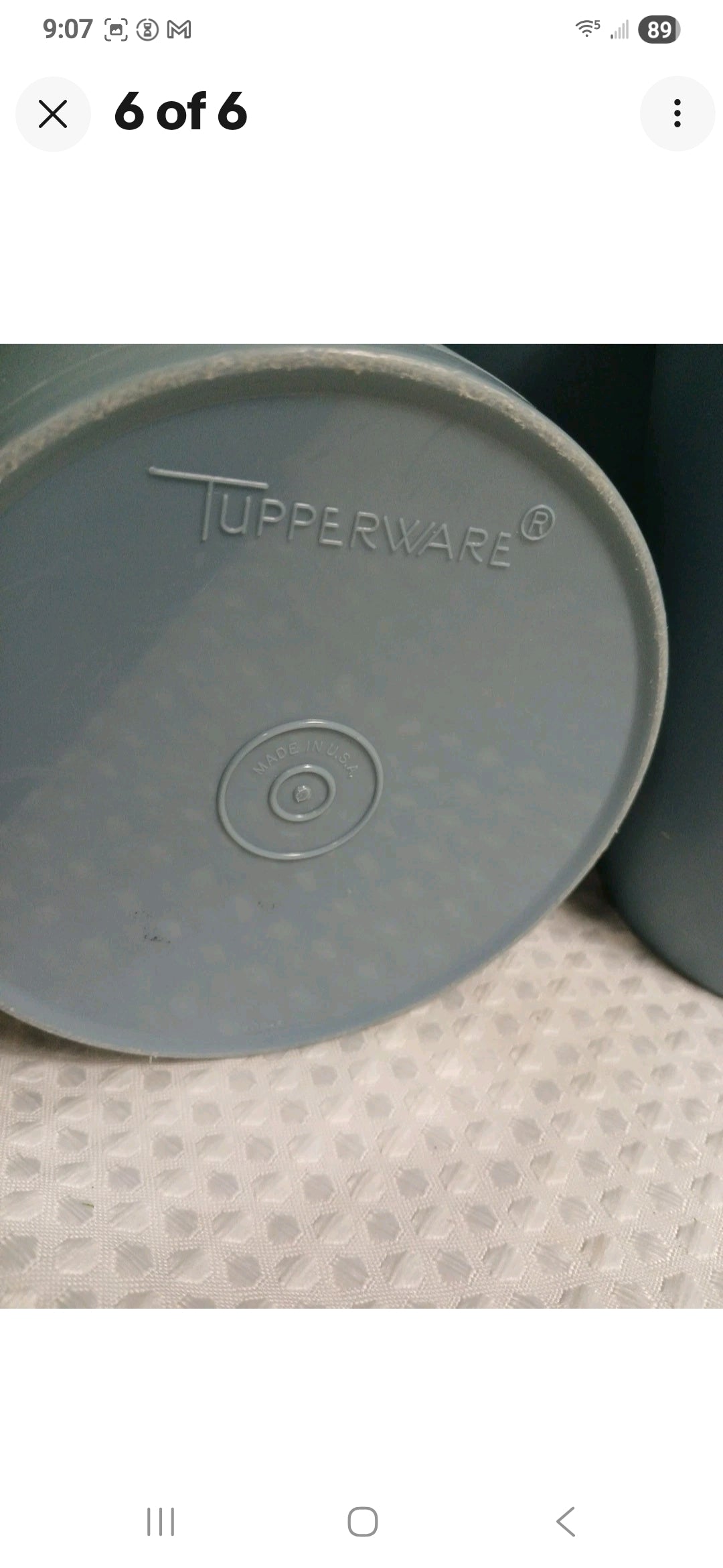 Vintage Tupperware Nesting Canisters Set of 4