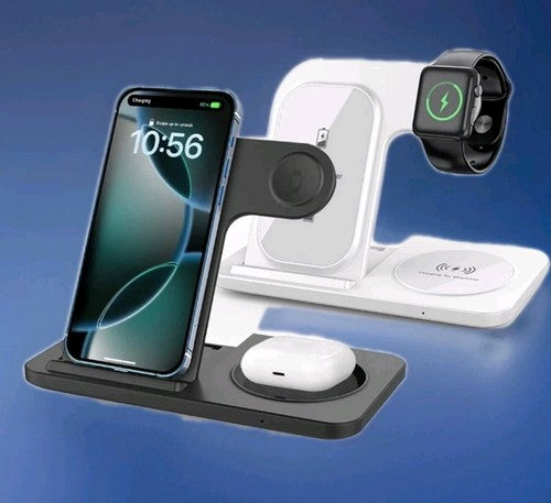 3 in 1 Wireless Fast Charging Station Foldin Dock For AppleWatch Air Pods iPhone